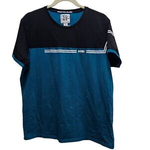 SOBK Straight Outta Brooklyn Mens XL T-Shirt Teal Black Supreme Cotton